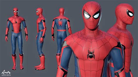 spider man homecoming 3d model
